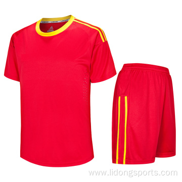 Wholesale Soccer Uniforms Plain soccer Jersey Set